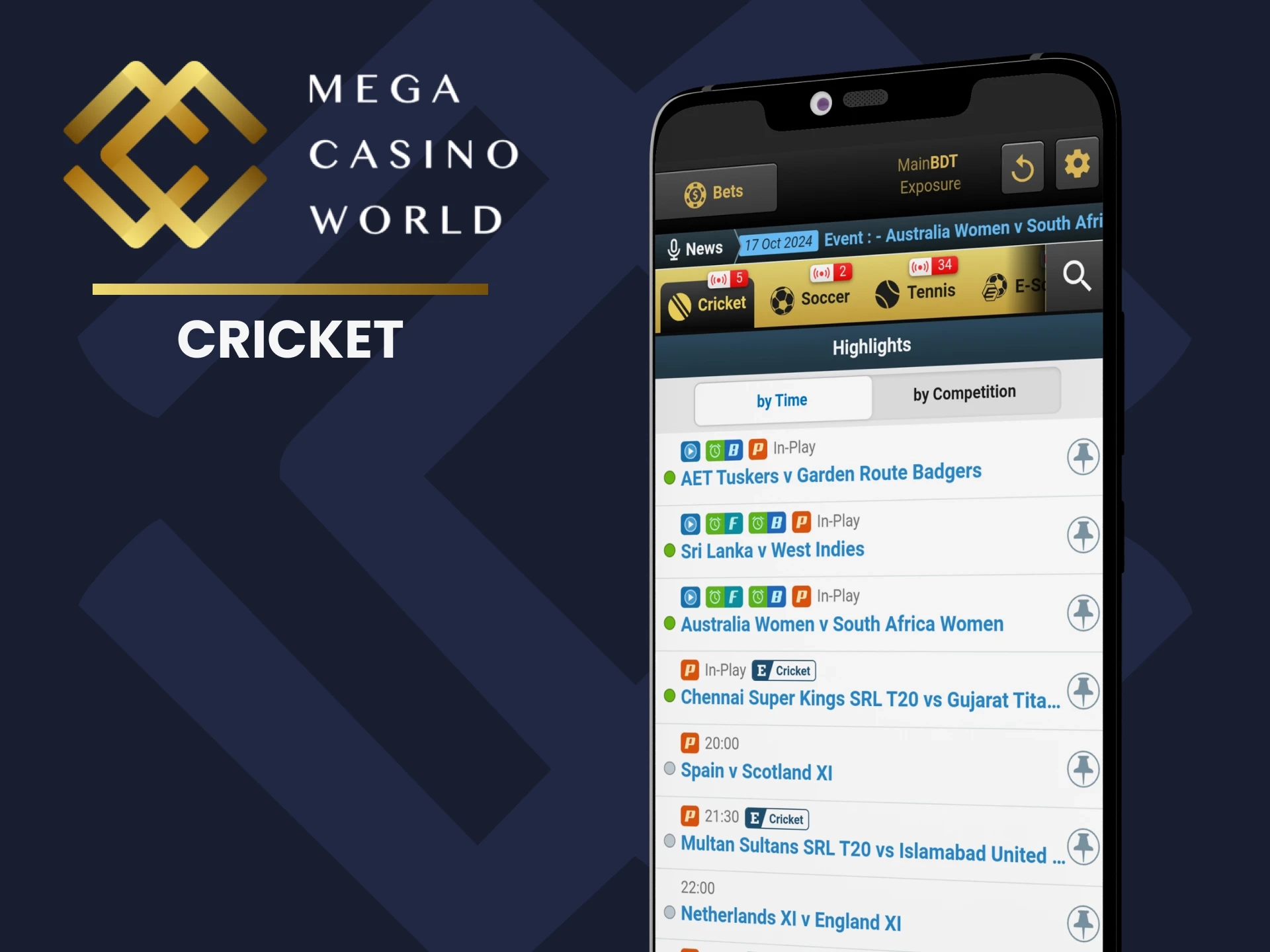 Try your luck at cricket betting on the MCW app.