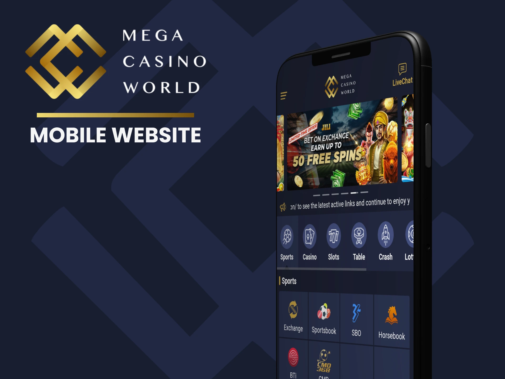 Use the MCW website on your smartphone to bet.