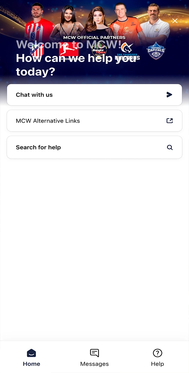 MCW App support.