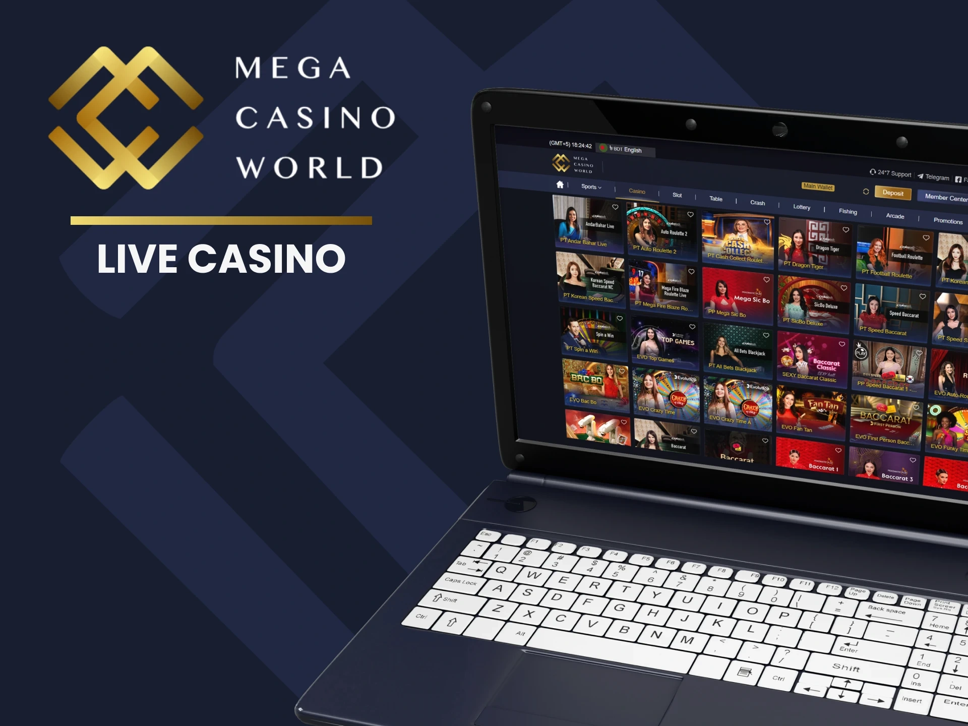 Place your casino bets live at MCW.