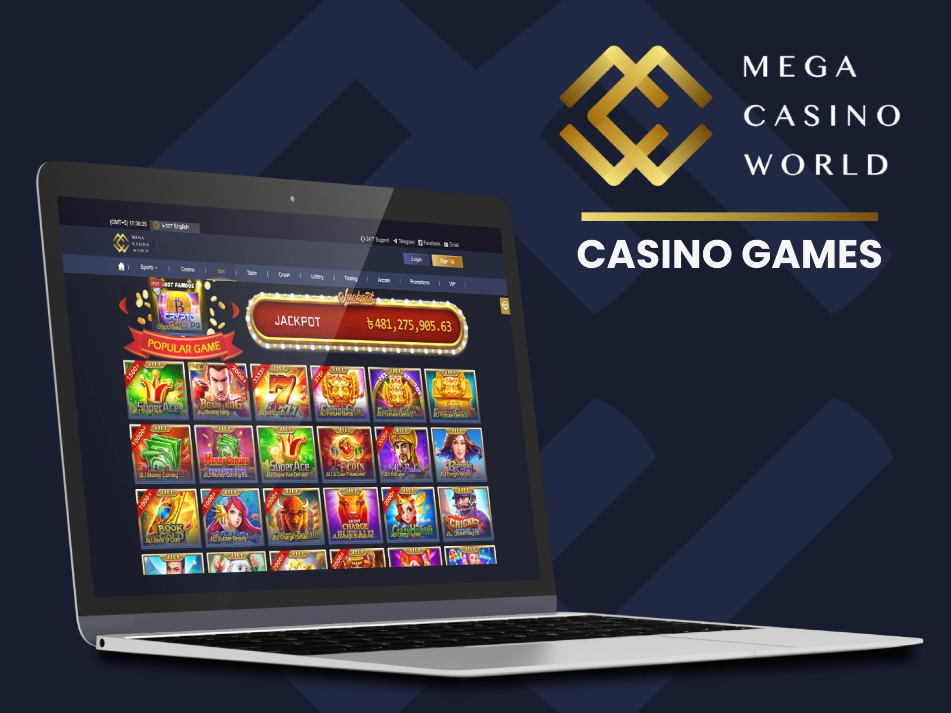 Find your favorite game in the casino section at MCW.