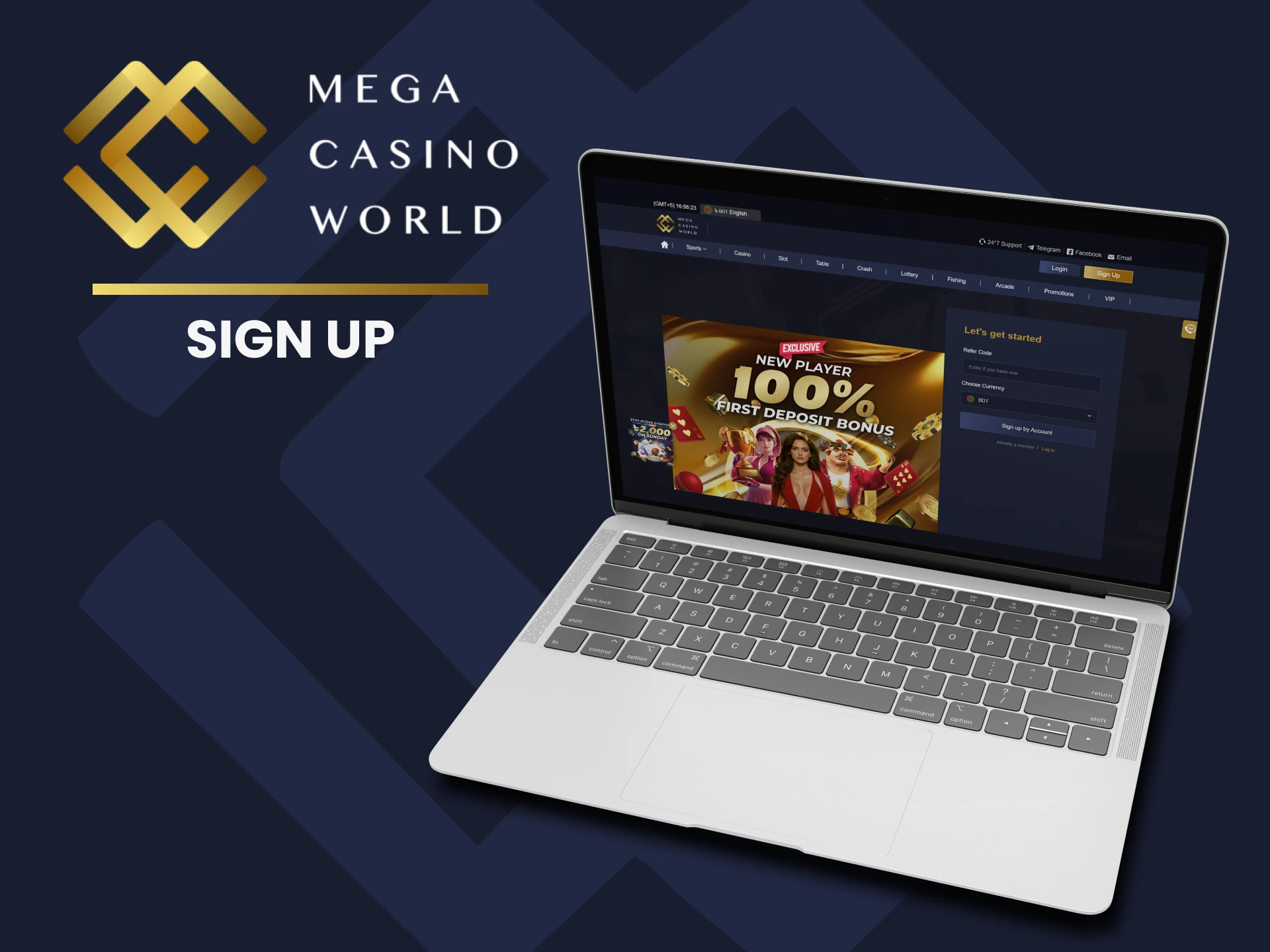 Register an account with MCW and start playing.