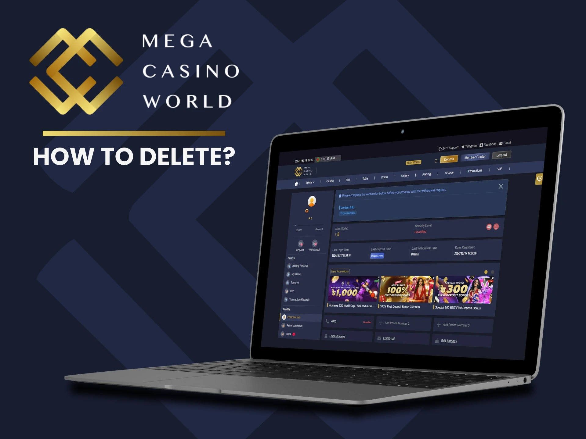 Read the instructions on how to delete your MCW account.