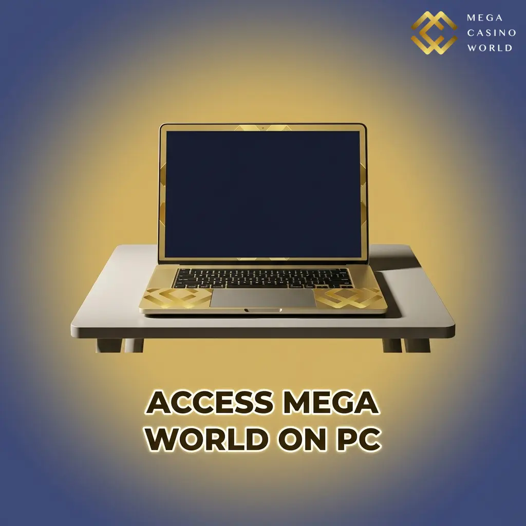 Mega Casino World desktop platform accessible via web browser on Windows or macOS with live betting and casino games