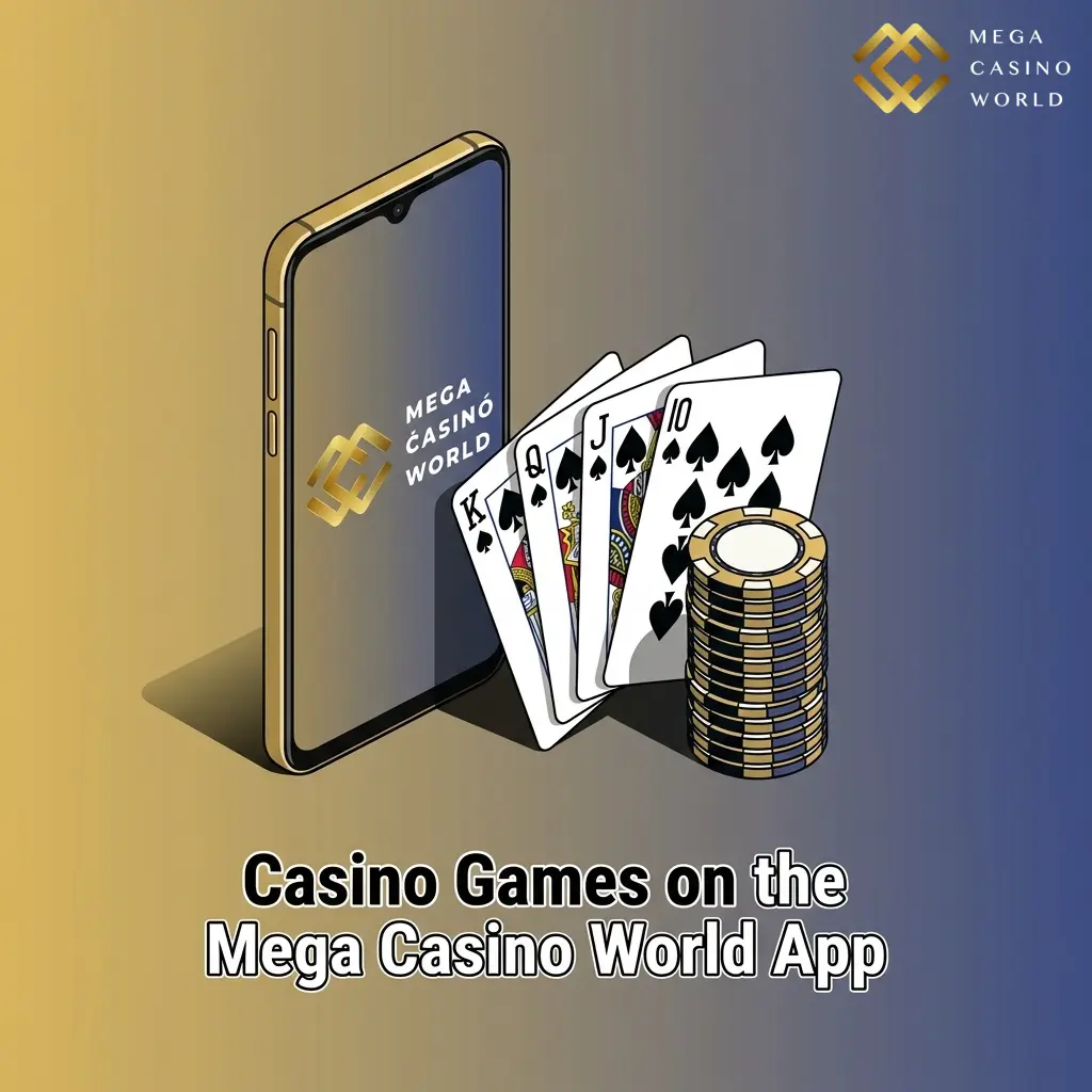 Mega Casino World app game lobby showing slots, live casino, table games, and crash games for Bangladesh players