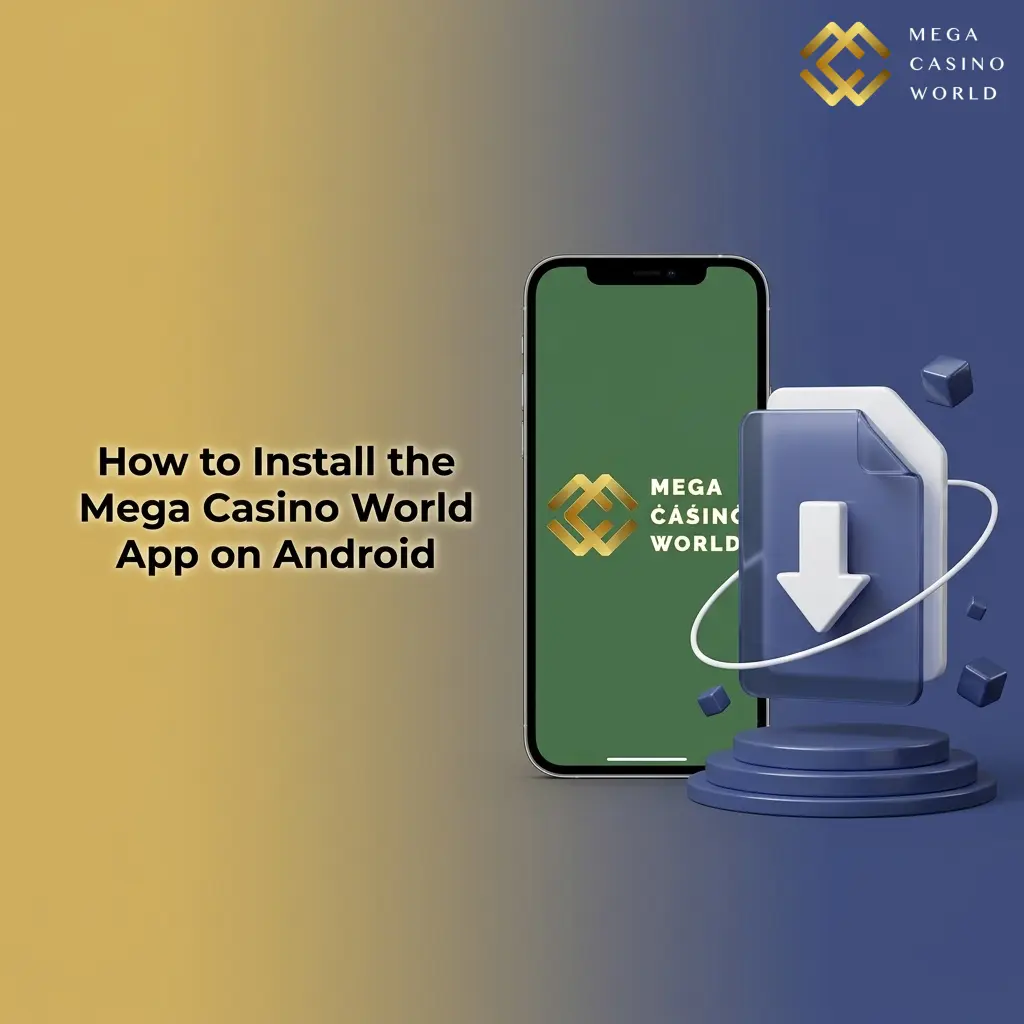 Steps to install Mega Casino World APK on Android device, including granting permissions and launching the app
