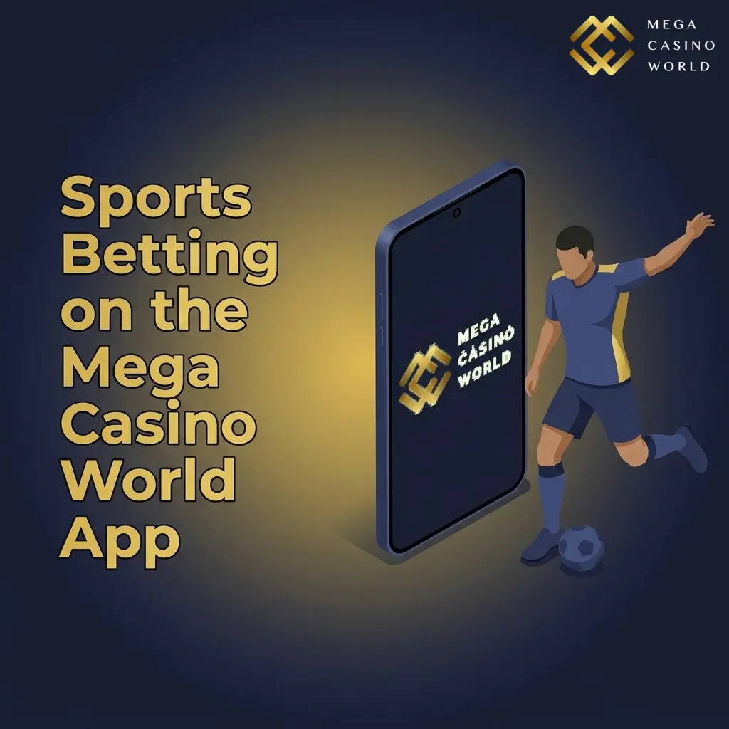 Sports betting options on Mega Casino World app showing cricket, football, kabaddi and more markets available in BDT